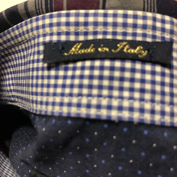 Paul & Shark navy plaid shirt - Picture 7 of 8